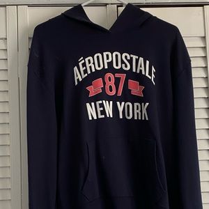 Navy blue Aéropostale sweatshirt, large